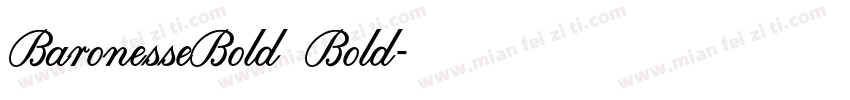 BaronesseBold Bold字体转换